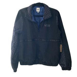 Vans BMX Remix Jacket Women's Black Checkerboard Coat New Lined M Medium